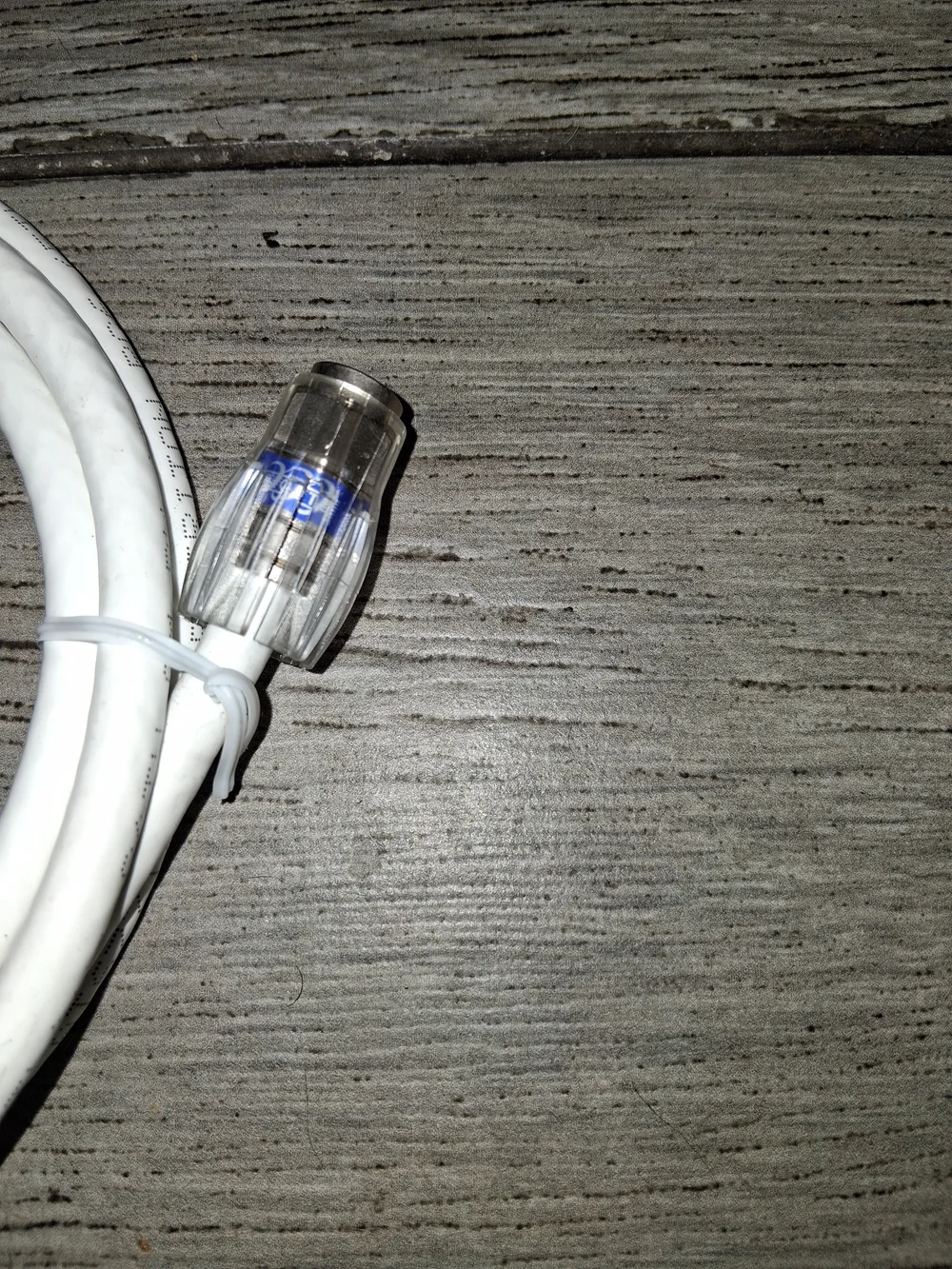 Universal White Audio Extension Cable with Clear Connectors